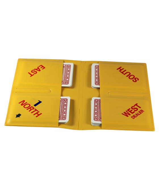  Lion Duplicate Bridge Wallet – Yellow 1-8